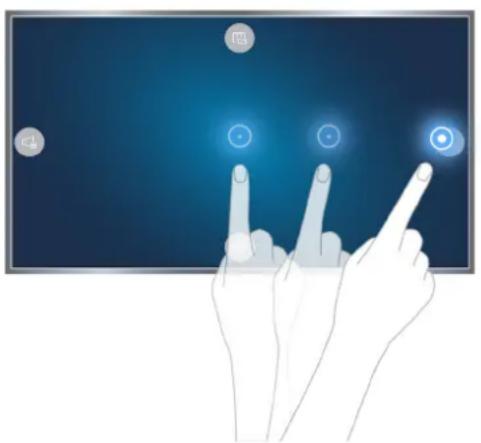 SAMSUNG UA55JU7500K - Controlling the TV using motions - 1