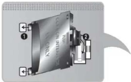 SAMSUNG UA55JU7500K - To connect the CI CARD Adapter, follow these steps: - 1