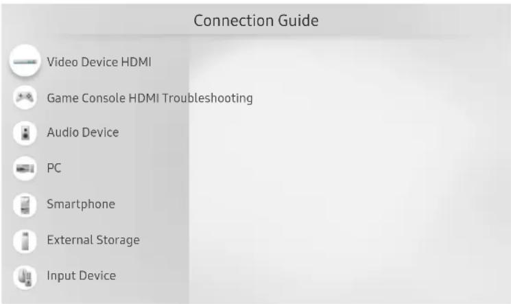 SAMSUNG UA55RU7790J - → Source > Connection Guide Try Now - 1