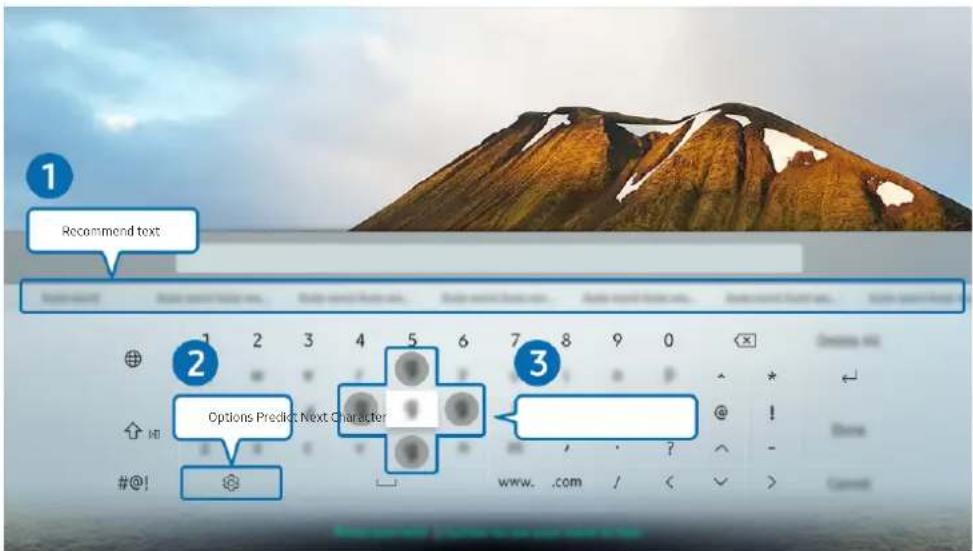 SAMSUNG UA55RU7790J - Entering Text using the On-Screen Virtual Keyboard - 1