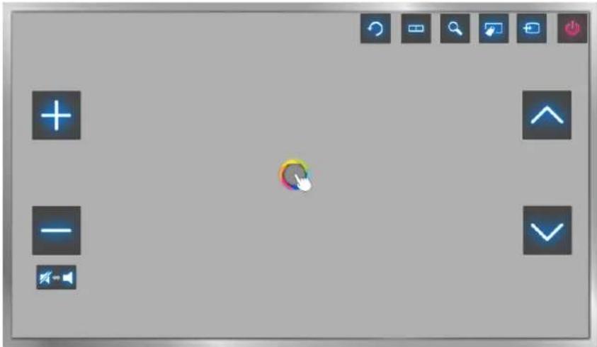SAMSUNG UA78HU9800J - Motion Control Layout on the Smart Hub Screen - 1