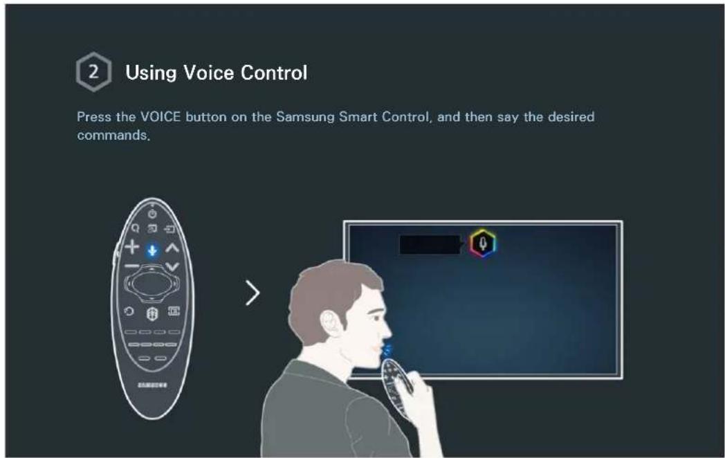 SAMSUNG UA78HU9800J - Setting up Voice Control - 3