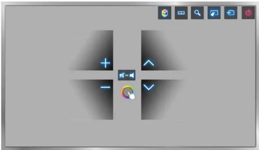SAMSUNG UA78HU9800J - Motion Control Layout on the TV Screen - 1