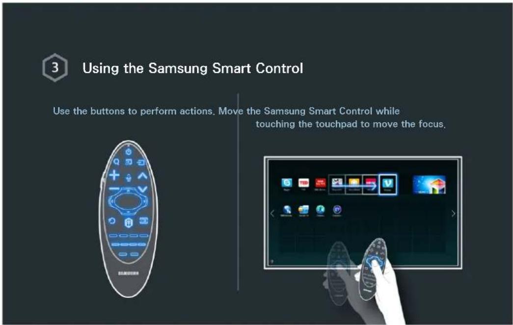 SAMSUNG UA78HU9800J - Setting the Samsung Smart Control - 2
