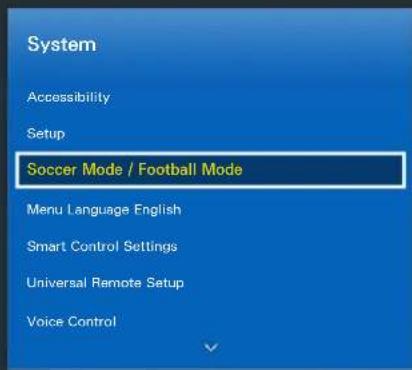 SAMSUNG UA78HU9800J - Activating Soccer Mode / Football Mode - 1