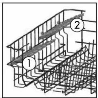 WESTINGHOUSE WSF6608XA - Top basket cup rack - 1