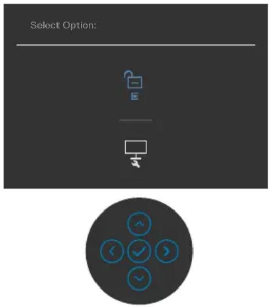 DELL C3422WE - To unlock the button(s). - 1