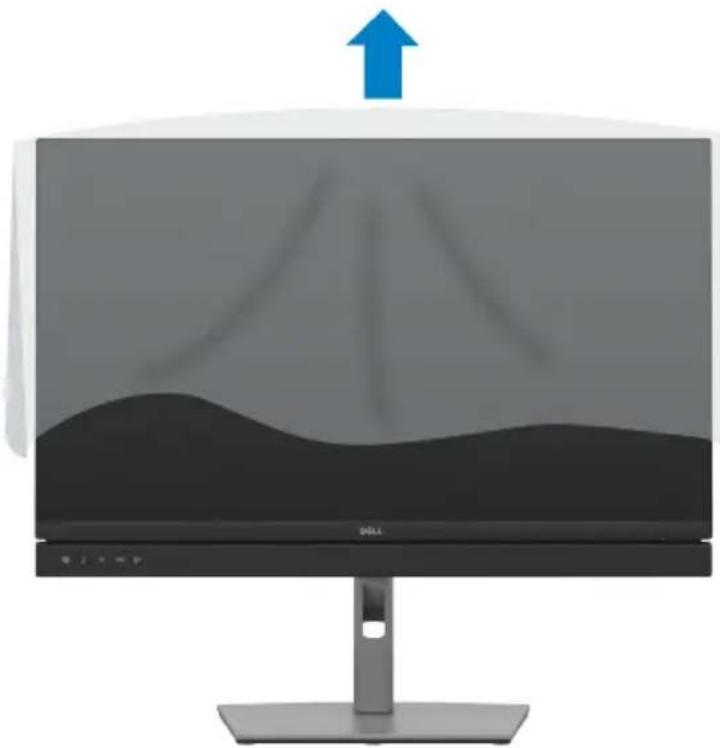 DELL C3422WE - To attach the monitor stand: - 6