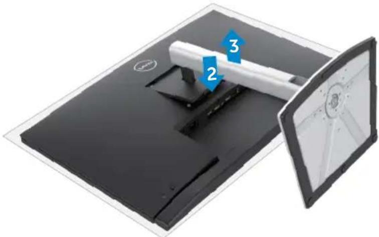 DELL C3422WE - Removing the monitor stand - 3