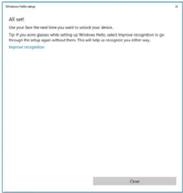DELL C3422WE - Setting up Windows Hello - 10