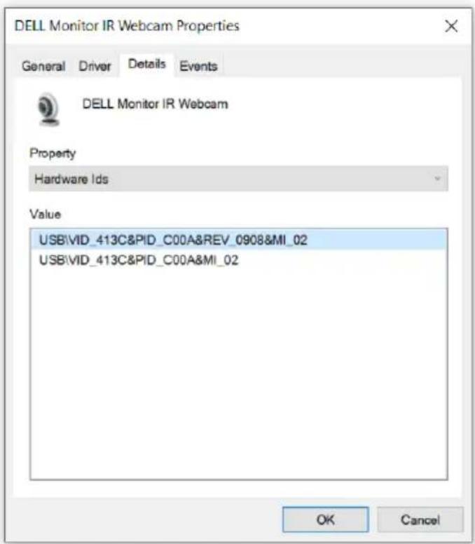 DELL C3422WE - Setting up the monitor webcam as default setting - 7