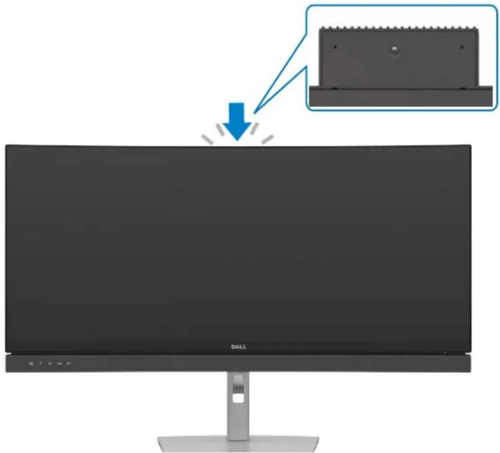 DELL C3422WE - Operating the monitor webcam - 1