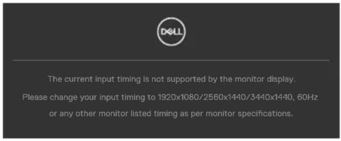 DELL C3422WE - OSD warning messages - 1