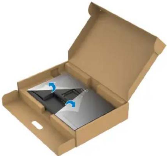 DELL C3422WE - To attach the monitor stand: - 2