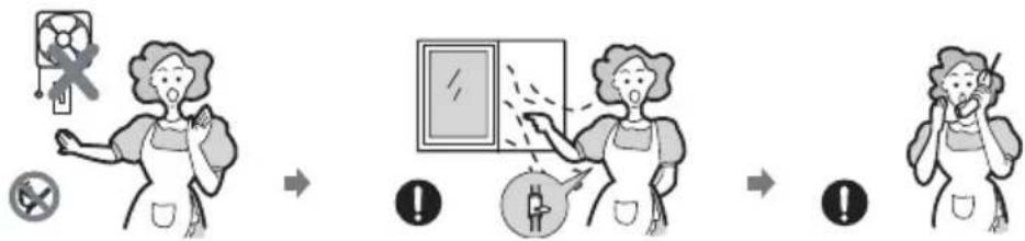 Illustration showing a woman's facial recognition and facial recognition process with warning symbols and icons