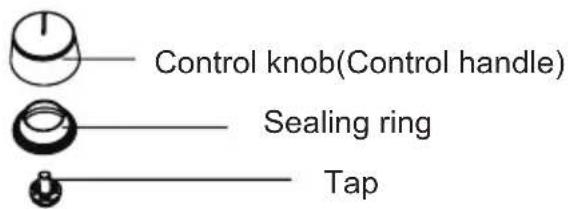 Control knob(Control handle) Sealing ring Tap