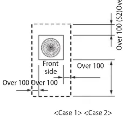 SAMSUNG AM120FXVCGH - Space requirement for installation - 1