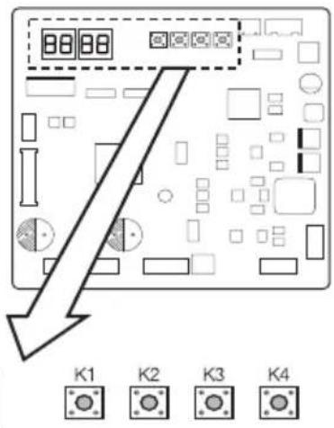 SAMSUNG AM120FXVCGH - Setting outdoor unit option switch and key function - 1