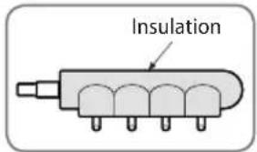 SAMSUNG AM120FXVCGH - Insulate the distribution header - 1