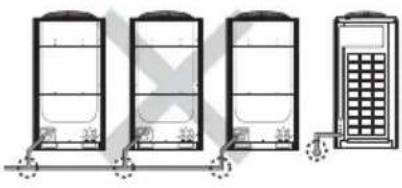 SAMSUNG AM100JXVAJH - Pipe installation between the outdoor units - 6