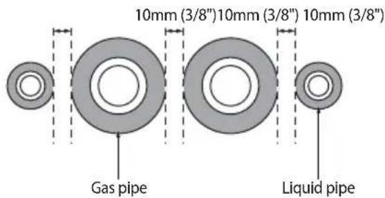 SAMSUNG AM100JXVAJH - Insulating pipes Insulating pipes connected behind the EEV kit - 2