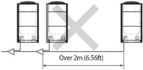 SAMSUNG AM100JXVAJH - Pipe installation between the outdoor units - 10