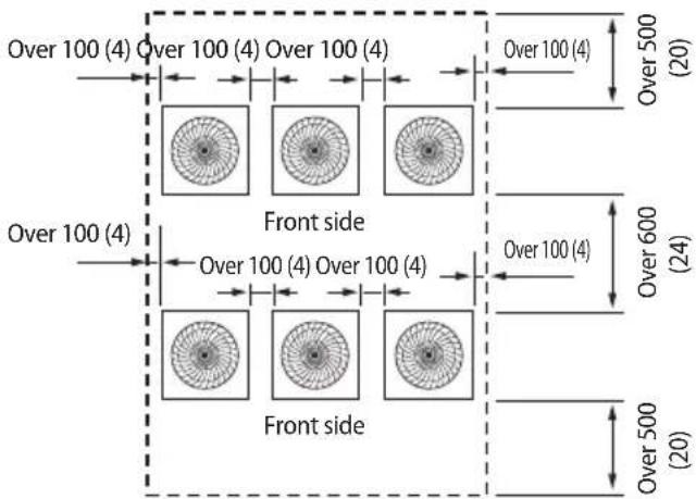 SAMSUNG AM100JXVAJH - Space requirement for installation - 3
