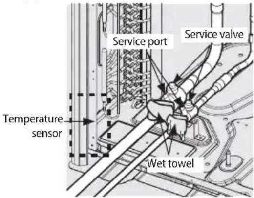 SAMSUNG AM100JXVAJH - Caution for welding the pipe to an outdoor unit - 1