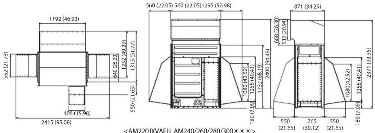 SAMSUNG AM100JXVAJH - Cautions regarding on installing the frame and selecting the base ground - 3
