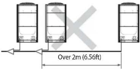 SAMSUNG AM120MXVAFC - Pipe installation between the outdoor units - 11