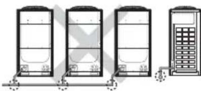 SAMSUNG AM120MXVAFC - Pipe installation between the outdoor units - 6