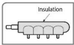 SAMSUNG AM120MXVAFC - Insulate the distribution header - 1