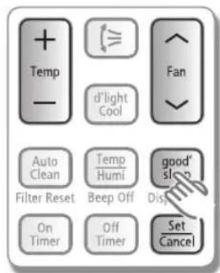 SAMSUNG AQV12PSBAX - When the air conditioner is on and in cool/heat mode (Model AQV\*\*\*) - 1