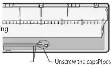 SAMSUNG AQV12PSBAX - Unscrew the caps at the end of each pipe. - 2