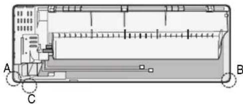 SAMSUNG AQV12PSBAX - Atalling and connecting the assembly pipe of the indoor unit - 1