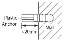 SAMSUNG AQV12PSBAX - If you fix the indoor unit on a wall - 2