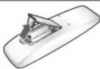 SAMSUNG AQV12PSBAX - Inserting the batteries - 1