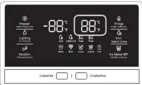 SAMSUNG RH77H90507H - फ्रिज का तापमान नियंत्रित करना - 1