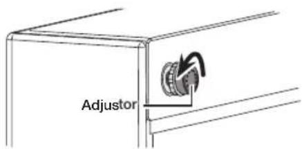 SAMSUNG RH77H90507H - HOW TO ADJUST THE REFRIGERATOR DOOR GAP (BACK) - 2