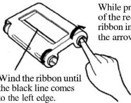 OLYMPUS Camedia P-330 - Loading the ink ribbon cartridge - 2