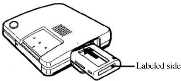 OLYMPUS Camedia P-330 - Loading the ink ribbon cartridge - 3