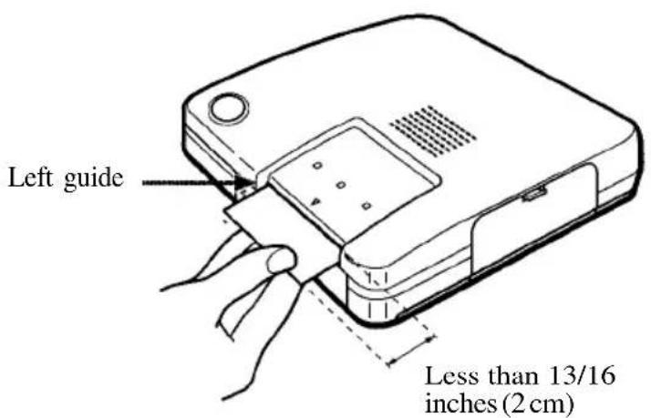 OLYMPUS Camedia P-330 - Printing while directly inserting print paper - 1