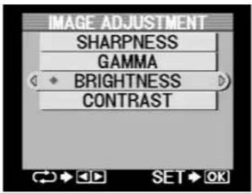 IMAGE ADJUSTMENT SHARPNESS GAMMA BRIGHTNESS CONTRAST