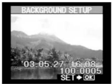 BACKGROUND SETUP '03.05.27 16:08 100-0005 SET OK