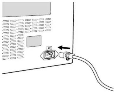 OLYMPUS Camedia P-440 - - Connecting the Power Cord and Turning on the Power Switch - 1