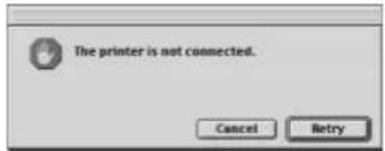 OLYMPUS Camedia P-440 - Errors displayed before data transfer (before printing) - 1