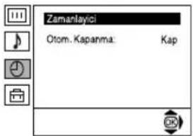 Zamanlayici Otom. Kapanma. Kap