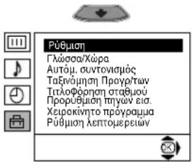 Púbium Γλώσσα/Χώρα Αυτόμ. συντονισμός Ταξηνόμηση Προγρ/των ΤιτλοΦόροητο σταθμού Προρύμιση τηχων εία. Χειροκινητο προγραμμα Púbium λεπτομερειων