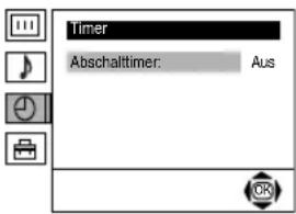 Timer Abschaltimer: Aus