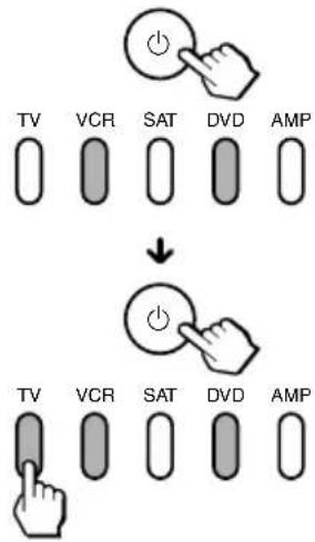 SONY RM-VZ800T - Programmieren des Einschaltbefehls für das ausgewählte Gerät einfach durch Drücken der entsprechenden Geräteauswahltaste (nur für Geräte von Sony) - 3